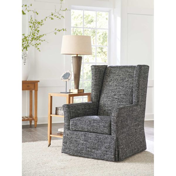 Barclay Butera Gray El Moro Swivel Chair, image 3