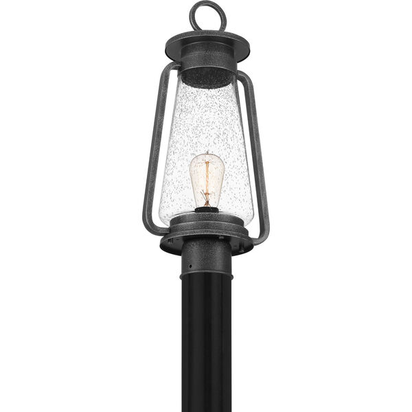 Sutton Speckled Black One-Light Outdoor Post Mount, image 5
