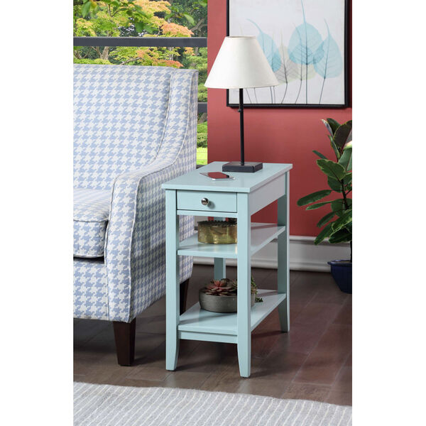 American Heritage Sea Foam End Table With Drawer, image 3