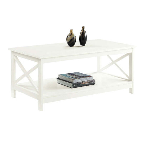 Oxford Ivory Coffee Table with Shelf, image 3