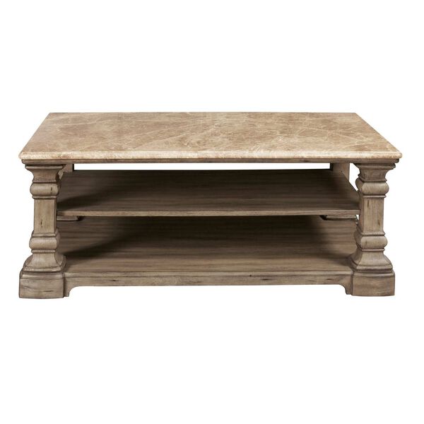 Garrison Cove Natural Stone-Top Cocktail Table, image 1