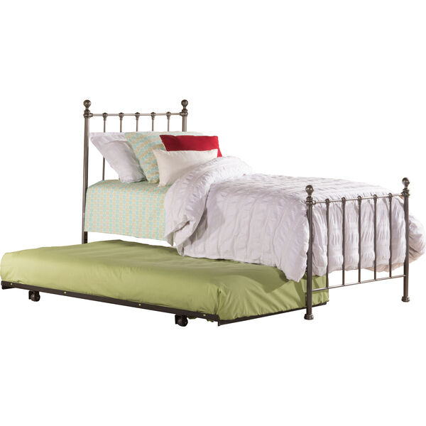 Molly Black Steel Twin Bed with Trundle, image 1