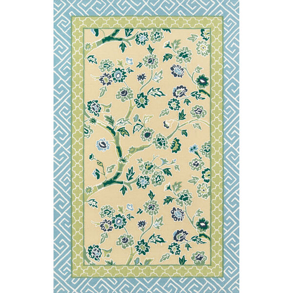 Under A Loggia Blossom Dearie Yellow Rectangular: 8 Ft. x 10 Ft. Rug, image 1