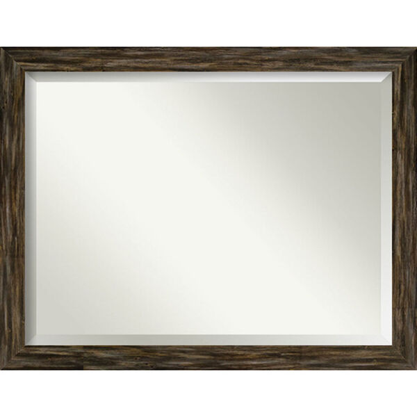 Fencepost Brown Bathroom Wall Mirror, image 1