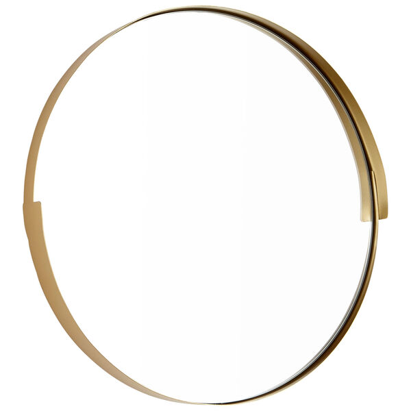 Gold 17-Inch Gilded Band Mirror, image 1