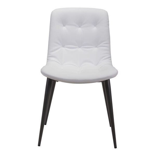 Tangiers White and Black Dining Chair, Set of Two, image 4