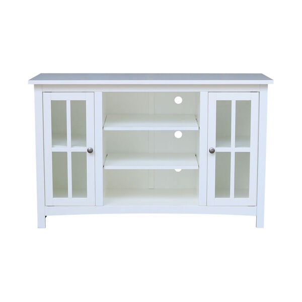 White 48-Inch TV Stand with Two Door, image 4
