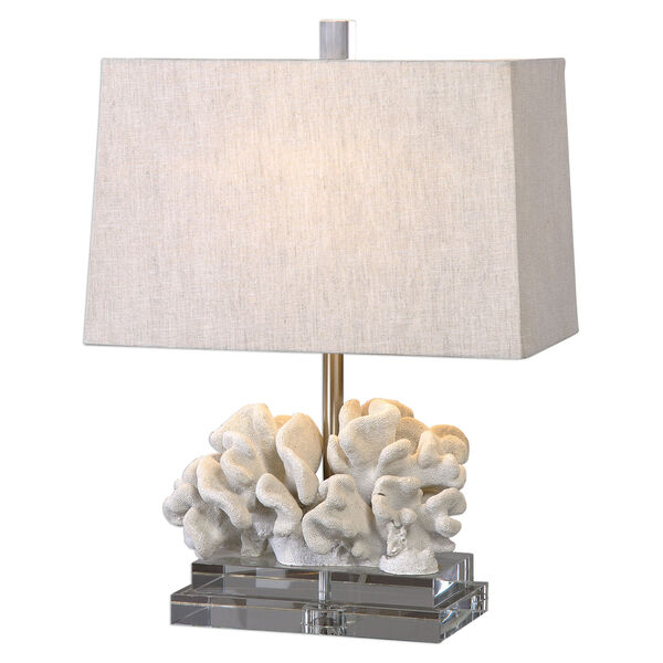 Coral Ivory Sculpture Table Lamp, image 1