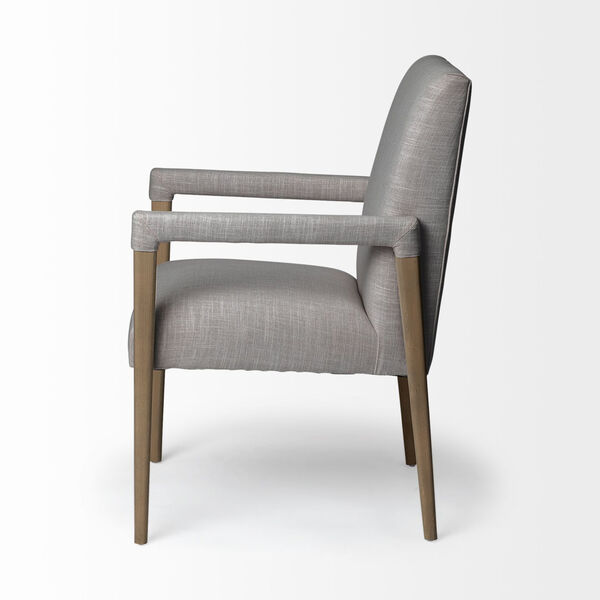Palisades Gray and Brown Dining Arm Chair, image 4