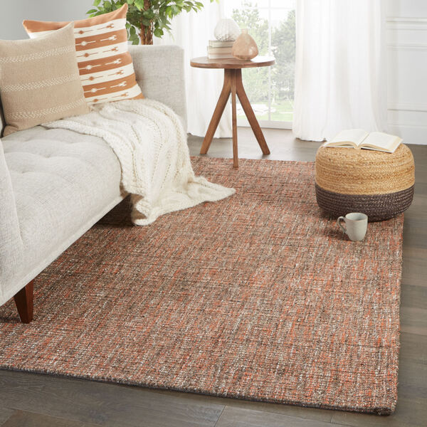 Monterey Sutton Solid Orange and Brown 9 Ft. x 12 Ft. Area Rug, image 5