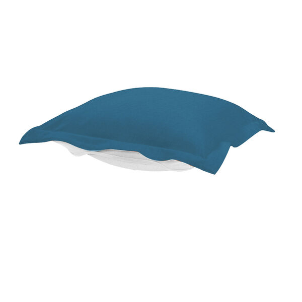 Puff Seascape Turquoise Ottoman Cushion, image 1