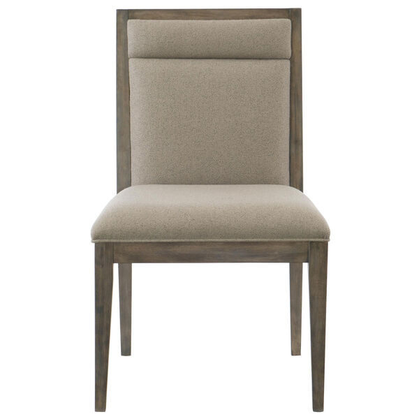 Profile Warm Taupe Wood and Fabric 22-Inch Dining Chair, image 1