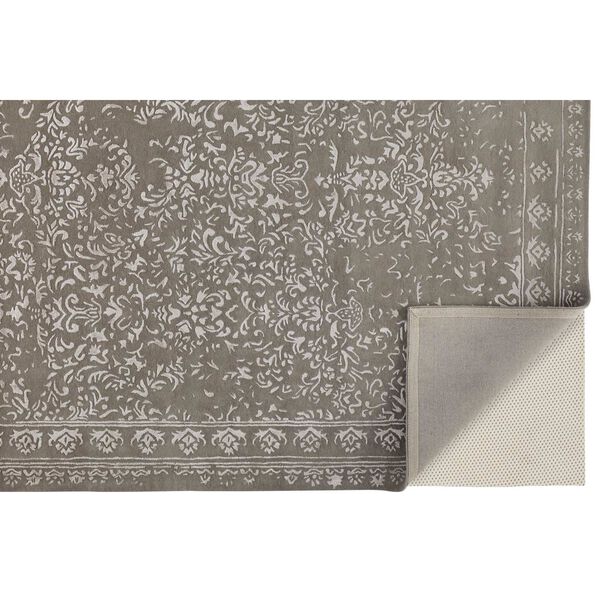 Bella Gray Taupe Silver Rectangular 5 Ft. x 8 Ft. Area Rug, image 6