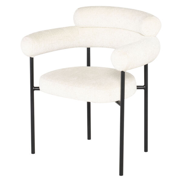 Portia Coconut and Black Dining Chair, image 2
