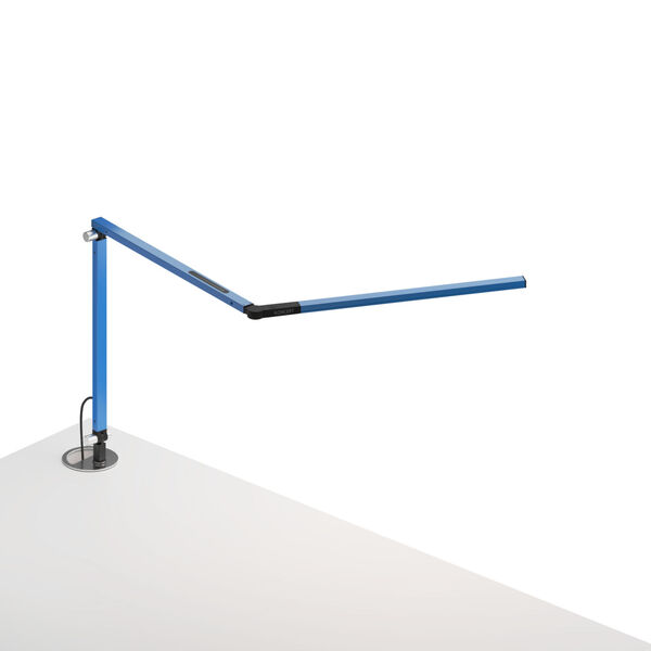 Z-Bar Blue LED Desk Lamp with Grommet Mount, image 1