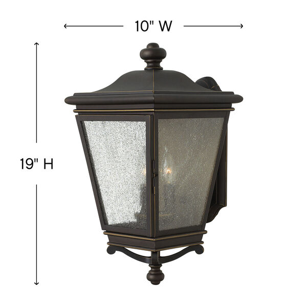 Lincoln Oil Rubbed Bronze 19-Inch Three-Light Outdoor Wall Sconce, image 7