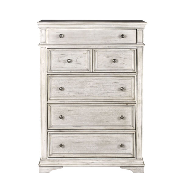 Highland Park Distressed Rustic Ivory Chest, image 3