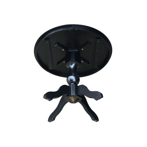 Black Round Pedestal Dining Table, image 3