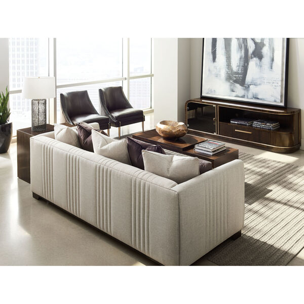 Modern Streamline Beige Sofa, image 5