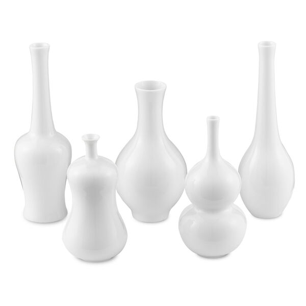Imperial White Small Vase, Set of 5, image 1