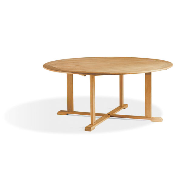 Oxford Teak 67-Inch Round Dining Table, image 1