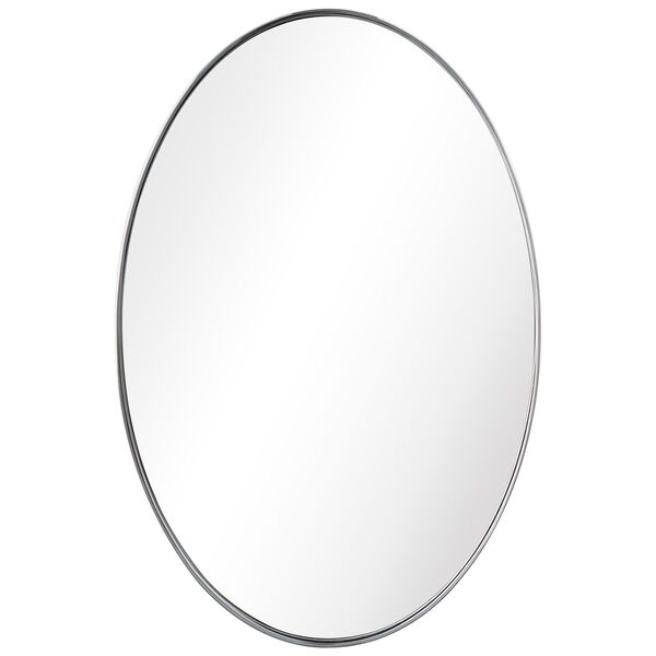 Silver 24 x 36-Inch Oval Wall Mirror, image 3