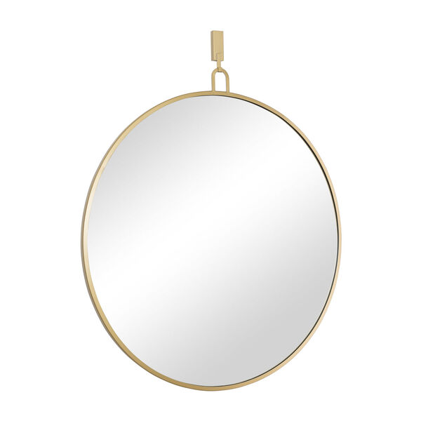 Stopwatch Gold Round Accent Mirror, image 2