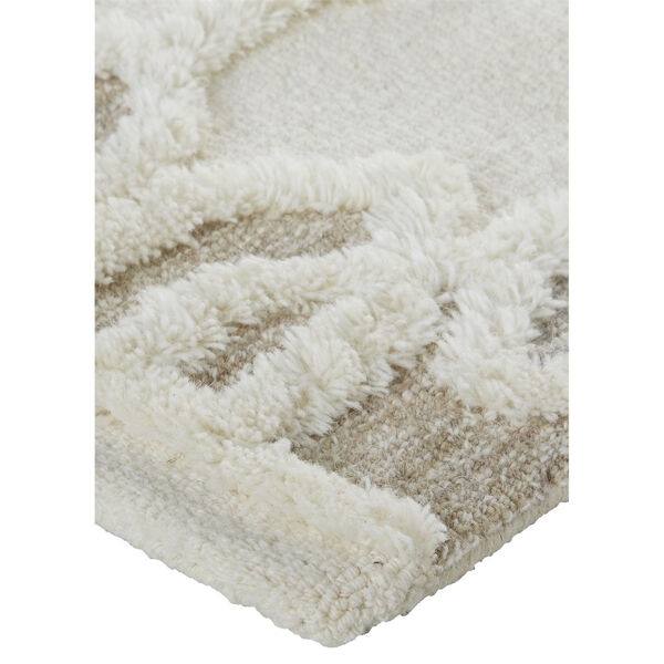Anica Moroccan Wool Ivory Tan Rectangular: 4 Ft. x 6 Ft. Area Rug, image 3