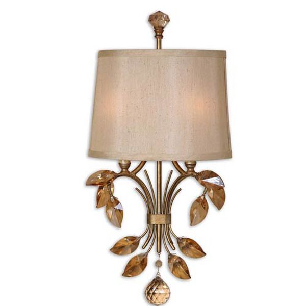 Alenya Gold Two-Light Wall Sconce, image 1