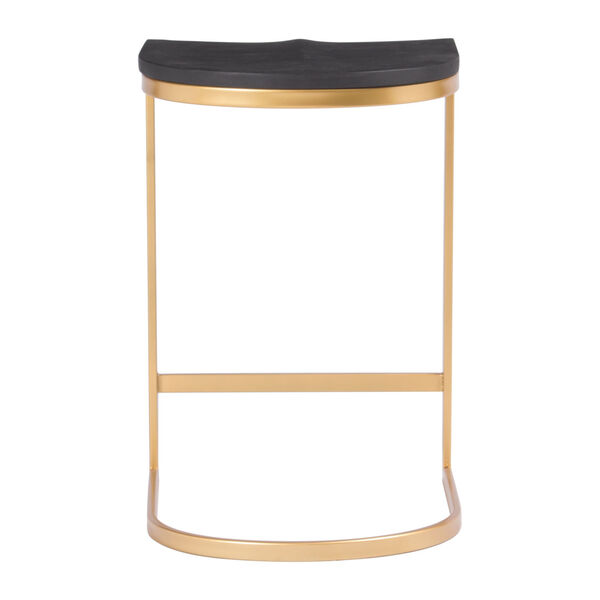 Louis Black and Gold Counter Stool, Set of Two, image 5