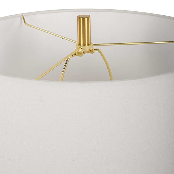 Three Rings White Gold One-Light Contemporary Table Lamp, image 5