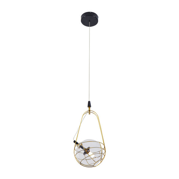 Firenze Oil Rubbed Bronze and Antique Brass LED Mini Pendant, image 5