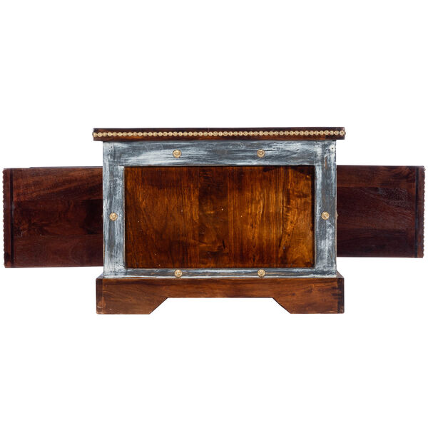 Tennor Wood and Hand Painted Storage Coffee Table, image 11