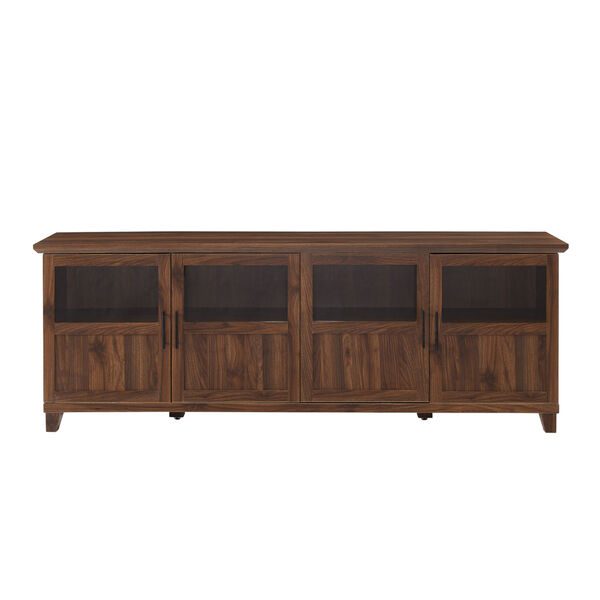 Goodwin Dark Walnut and Black TV Console with Four Panel Door, image 2