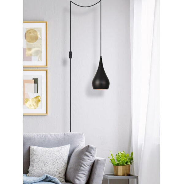 Nora Six-Inch One-Light Plug-In Pendant, image 6