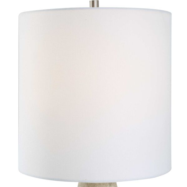 Isabella Textured Base Antique White One-Light Table Lamp, image 6