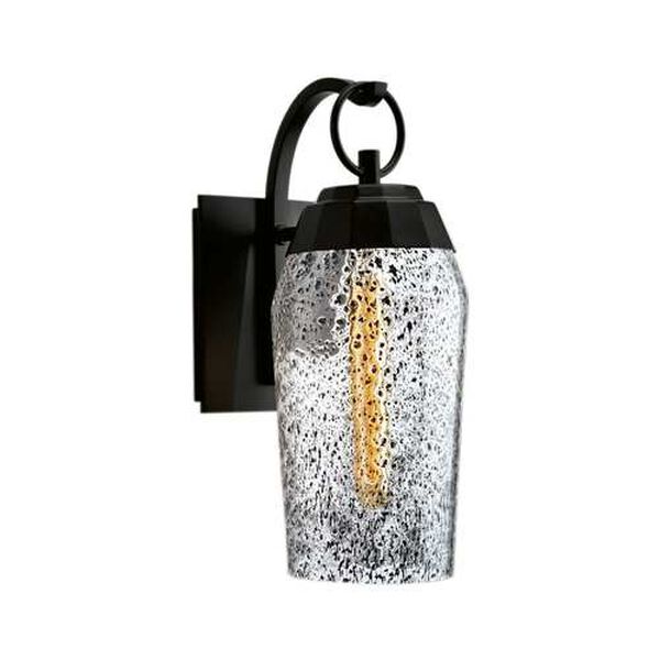 Lyrids Matte Black Six-Inch One-Light Outdoor Wall Sconce, image 1