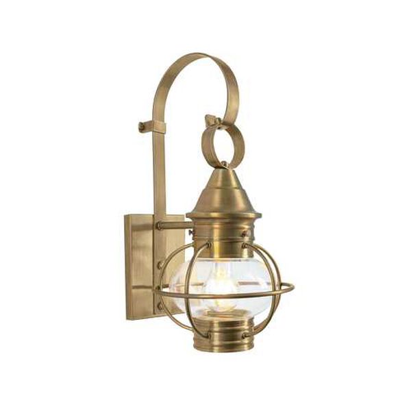 American Onion Aged Brass One-Light Outdoor Wall Sconce, image 1