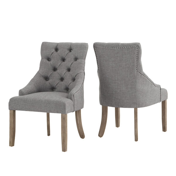 Henry Gray Curved Back Tifted Dining Chair, Set of Two, image 6