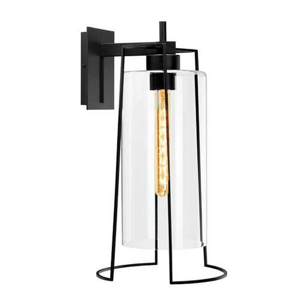 Cere Matte Black Nine-Inch One-Light Outdoor Wall Sconce, image 1