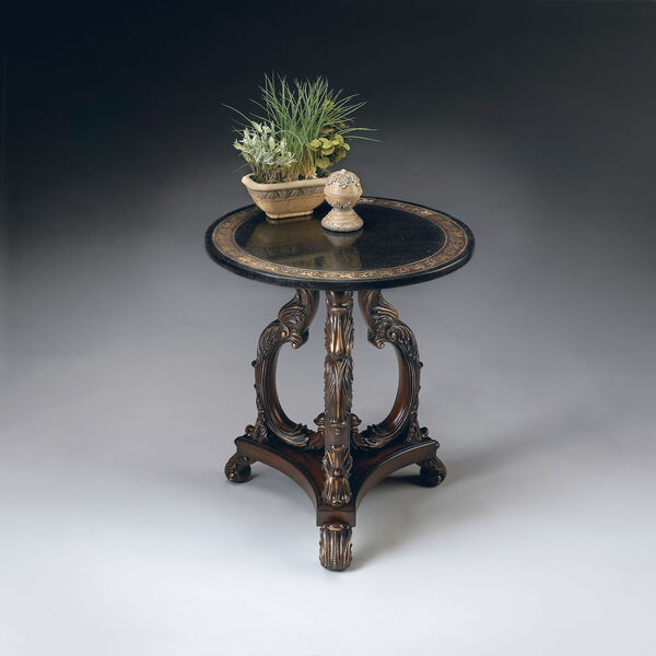 Lafayette Round Stone Side Table, image 1