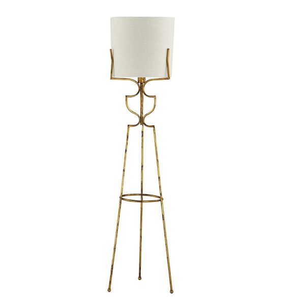 Barclay Gold One-Light Floor Lamp, image 1
