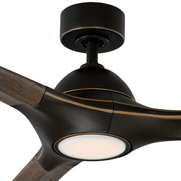 Woody Oil Rubbed Bronze 60-Inch 3000K LED Downrod Ceiling Fans, image 3