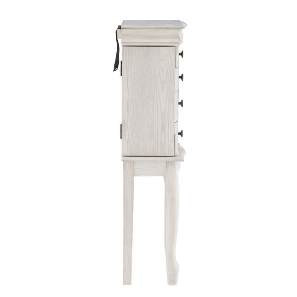 Rome Off White Jewelry Armoire, image 3