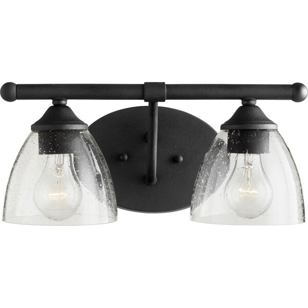 Brooks Black and Clear Two-Light Vanity, image 2