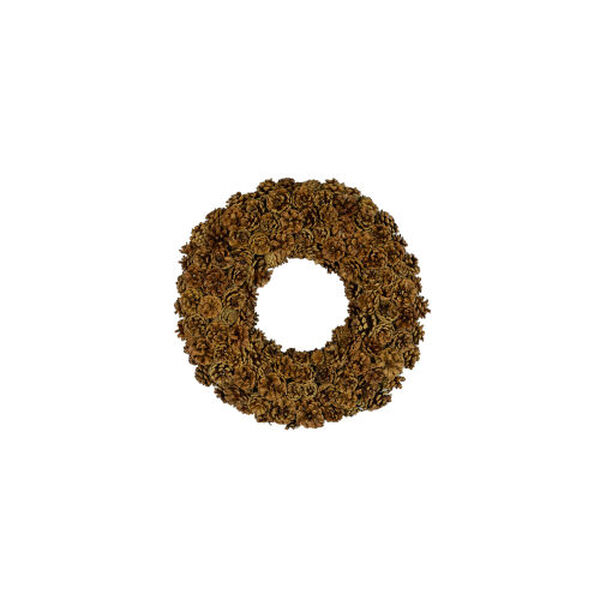 Natural Five-Inch Pinecone Wreath, image 1