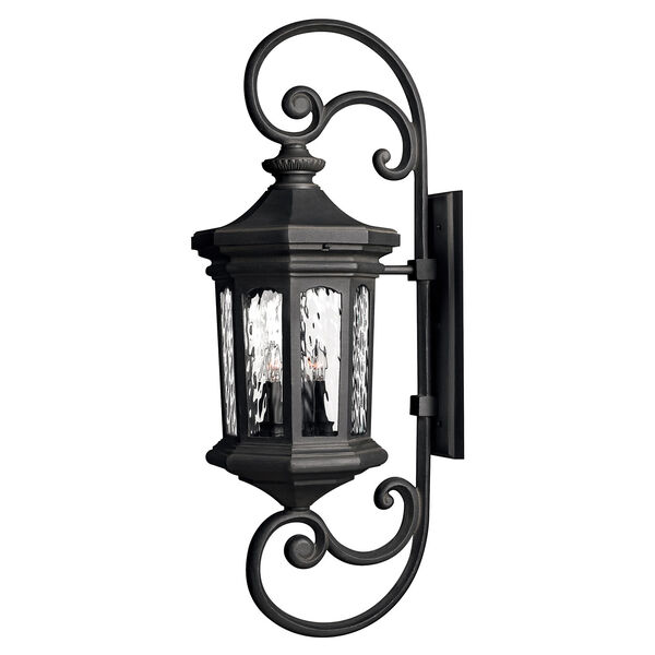 Raley Extra-Large Museum Black Outdoor Wall Mount, image 1