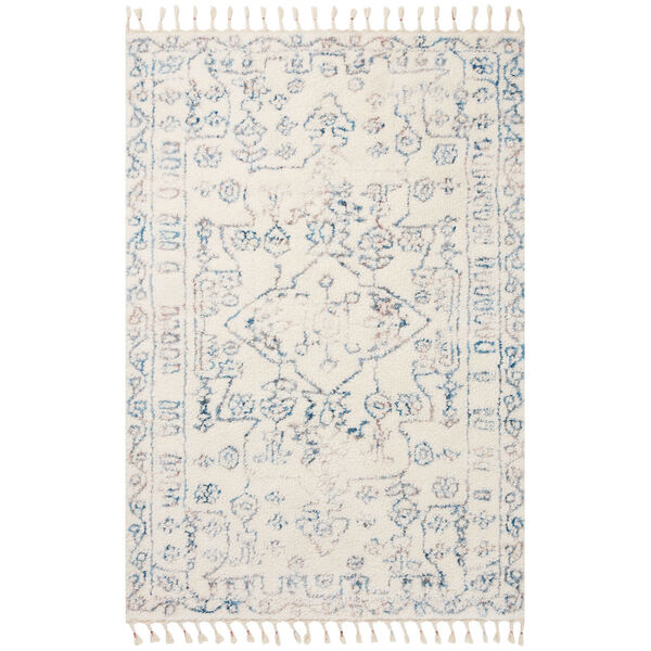Ronnie Ivory and Ocean Area Rug, image 1