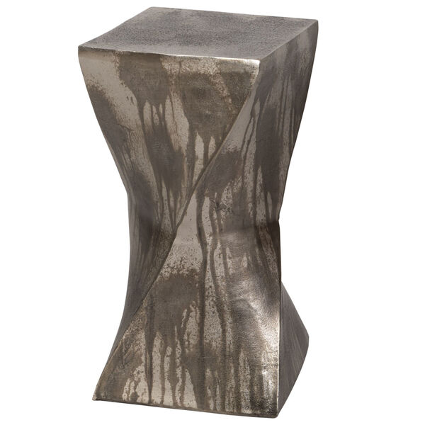 Euphrates Tarnished Silver End Table, image 1