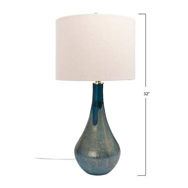 Blue Glass Table Lamp, Set of 2, image 5